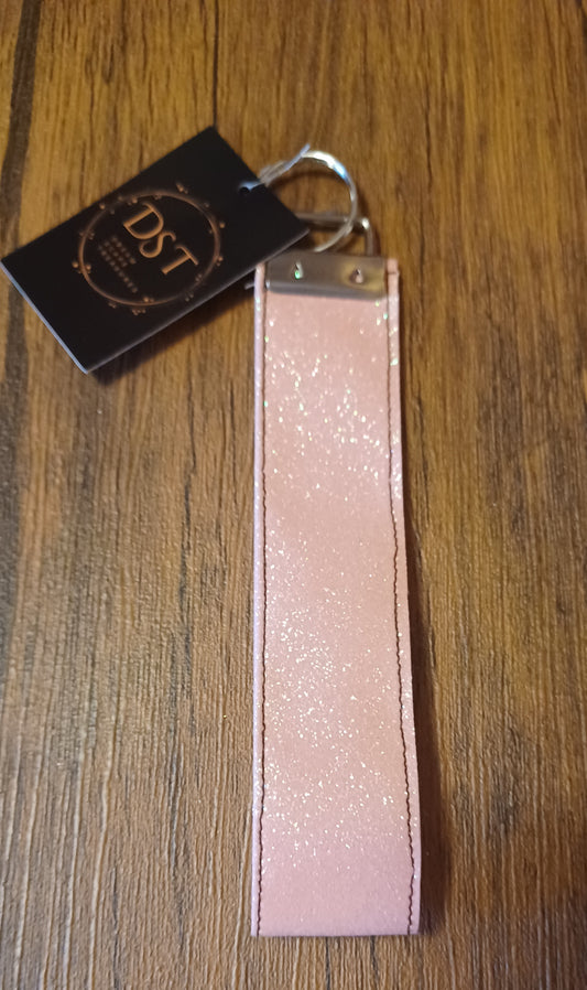 Peachy wristlet keychain